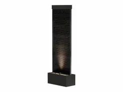 Fuente de exterior de acero inoxidable y vidrio con LEDs, Altura 120 cm, , BULBIE^OZAIA New