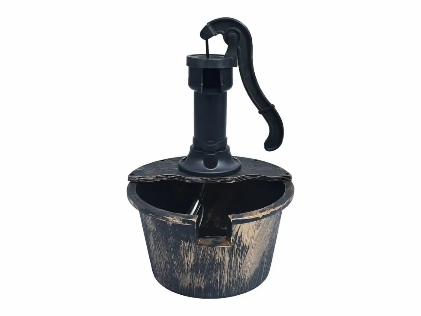 Fuente Agua|Fuente de jardín con forma de barril y con bomba ES341564