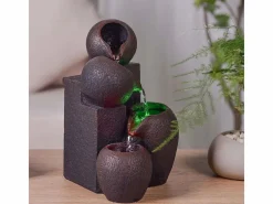 Zen Arôme Estatua|Fuente de resina Zen con LED Luba