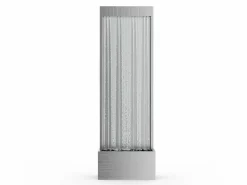 Fuente exterior de acero inoxidable y vidrio con LED, L. Alt. 183 cm, , PANGA^MYLIA Discount