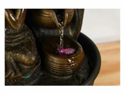 Zen Light Fuente LED de interior del Buda de Krishna Negro Hot