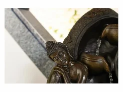 Zen Light Fuente LED de interior del Buda de Krishna Negro Hot