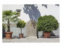 Fuente mural "ROSEAU" de piedra reconstituida con grifo de latón - 62 x 42 x 93 cm^Habitat et jardin Outlet