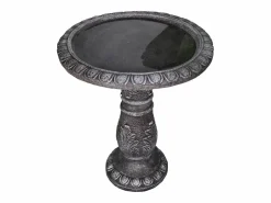Fuente para pájaros moderna, de hormigón reforzado con fibra, color , con lavabo (51x51x62cm) Gris Discount