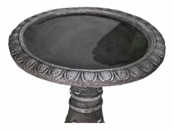 Fuente para pájaros moderna, de hormigón reforzado con fibra, color , con lavabo (51x51x62cm) Gris Discount