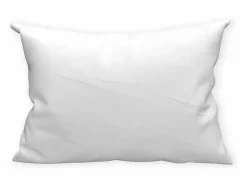 Soleil d'ocre Funda de almohada de algodón protector 50x70 cm FRANELA Blanco