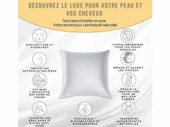 Funda de Almohada en Pura Seda de Morera 70x50^Inphysio Online