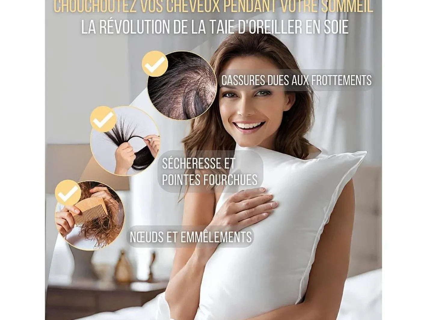 Funda de Almohada en Pura Seda de Morera 70x50^Inphysio Online