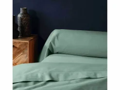 Promo Linge Funda De Travesaño|Funda de Almohada "Lina" 85x185cm Salvia 100% Algodón Certificado Oeko-TEX