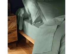 Promo Linge Funda De Travesaño|Funda de Almohada "Lina" 85x185cm Salvia 100% Algodón Certificado Oeko-TEX