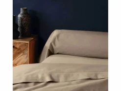 Promo Linge Funda De Travesaño|Funda de Almohada "Lina" 85x185cm Arena 100% Algodón Certificado Oeko-TEX