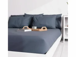 Soleil d'ocre Funda de almohada lisa 50x70 cm ZZZ denim Azul Clearance