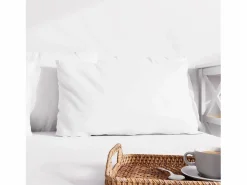 Funda de almohada lisa 50x70 cm ZZZ^Soleil d'ocre