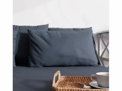 Soleil d'ocre Funda de almohada lisa 63x63 cm ZZZ vaqueros es Azul Online