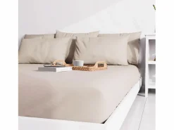 Soleil d'ocre Funda de almohada lisa 63x63 cm ZZZ lino Beige Online