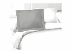 Funda de almohada Lovely Home 100 % algodón 50 x 70 cm Gris claro Clearance