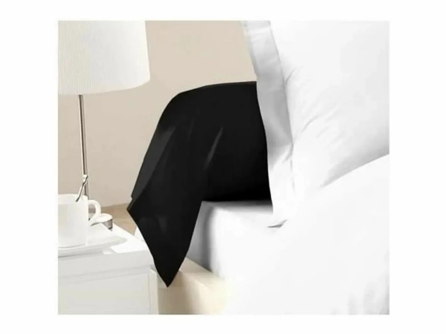 Funda de almohada Lovely Home 85 x 185 cm (2 Unidades) Negro Sale