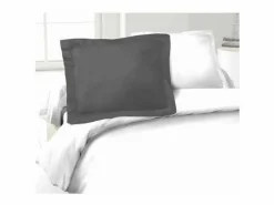Funda de almohada Lovely Home Gris oscuro 100 % algodón 2 Piezas (50 x 70 cm)^ Best