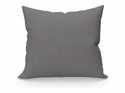 Soleil d'ocre Funda de almohada percal de algodón 65x65 cm CAMILLE, por Songe de Camille Gris Sale