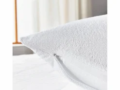 PIKOLIN Funda de Almohada 105x40cm| HOME| Rizo| Aloe Vera| Impermeable Blanco Best