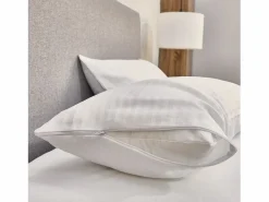 PIKOLIN Funda de almohada 70x45cm| HOME| 100% Algodón| Transpirable Blanco New