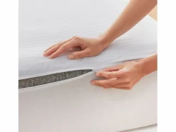 PIKOLIN Protector De Colchón|Funda de colchón 135x196cm| HOME| 100% Algodón| Cremallera L