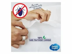 Funda integral anti chinches y anti ácaros para almohada - 65 x 65 cm Blanco Hot