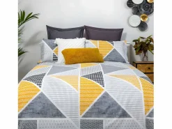 Cotton Artean Funda Nordica Reversible GEKA algodón poliéster 180 X 220 Cama de 105 Gris Clearance