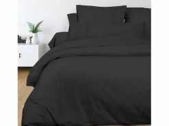 Soleil d'ocre Funda nórdica de algodón 260x240 cm PERCALE antracita Gris antracita Best