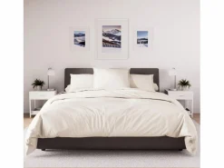 Soleil d'ocre Funda nórdica de polialgodón 260x240 cm PERCALE lino, por Beige Hot