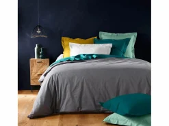 Promo Linge Funda Nórdica "Lina" 220x240cm Antracita 100% Algodón - Confortable y Certificada Oeko-Tex Gris Sale