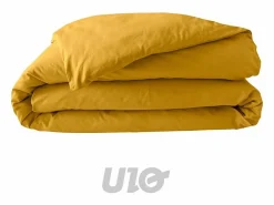 Promo Linge Funda Nórdica "Percaline" 240x220cm Ocre 100% Algodón Tendencia Rectangular Amarillo Hot