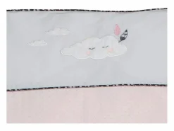 Sauthon Funda nórdica 100x135cm y funda de almohada en algodón Rosa Discount