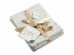 Sauthon Funda nórdica y funda de almohada de algodón Verde almendra Hot