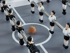 Vente-unique Futbolín de MDF - Ancho 153 x Prof. 77.6 x Alt. 96 cm - SUAREZ Blanco Online