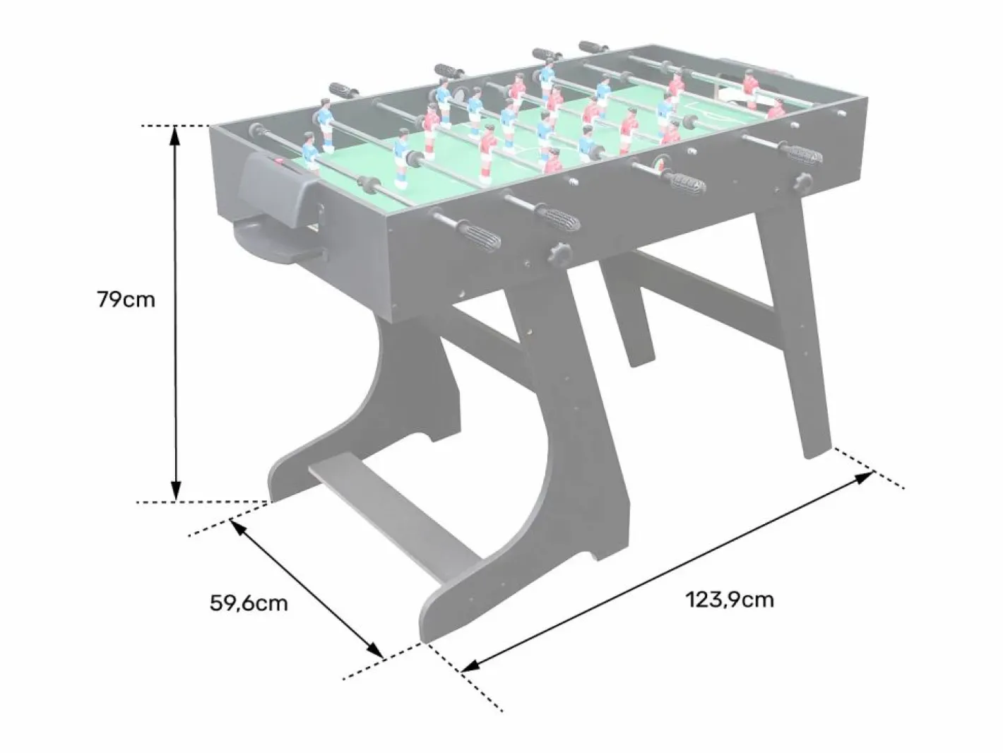 Futbolín plegable -^Happy Garden Hot