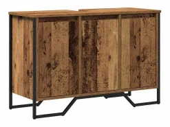 vidaxl Conjunto De Baño|Gabinete de Lavabo Otro con puerta Madera Vieja 91 x 35 x 60 cm