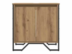 vidaxl Conjunto De Baño|Gabinete de Lavabo para Baño Roble artesanal 60 x 35 x 60 cm