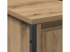 vidaxl Conjunto De Baño|Gabinete de Lavabo para Baño Roble artesanal 60 x 35 x 60 cm