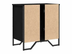vidaxl Gabinete de Lavabo para Baño Roble 60 x 35 x 60 cm Negro Sale