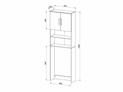 Gabinete de lavadora Jutas^VCM Hot