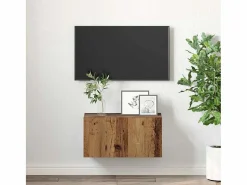 Clicnbuy Mueble Tv|Gabinete de TV Marrón 60 x 30 x 30 cm Madera contrachapada