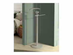 Galán De Noche|Galan 338 cromo satinado lacado en vison. 112 cm(alto), 46 cm(ancho), 34 cm(fondo)