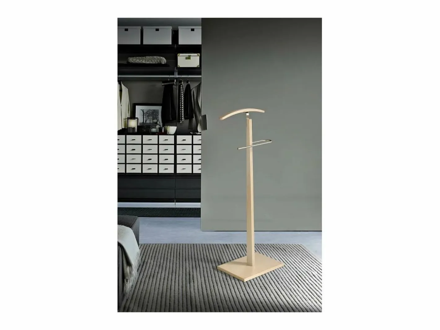 Galán De Noche|Galan 303 herraje cromo satinado y madera color cambrian . 114 cm (alto), 48 cm (ancho), 2