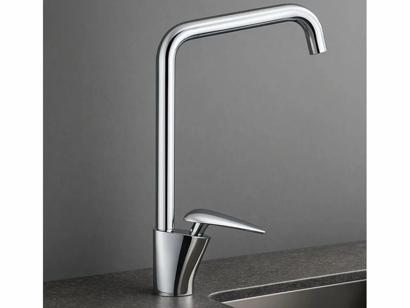 Essebagno Grifo|Galet Grifo mezclador para lavabo con caño cromado y maneta cromada