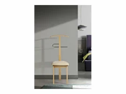 Galán 364 con asiento herrajes cromado satinado lacado en natural, 108 cm(alto)46 cm(anch^ Discount