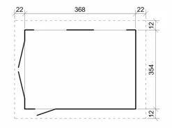 Garaje de calidad premium - 13 m²/L378xL412 cm - M990B^Timbela Online