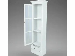 Garden Furniture Librería|- Estantería moderna con 3 estantes de madera blanca