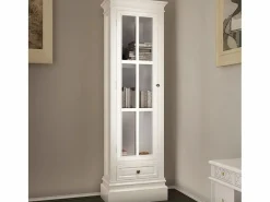 Garden Furniture Librería|- Estantería moderna con 3 estantes de madera blanca