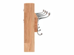 Garden Furniture - Perchero de pared madera maciza de nogal 42x8,5x14 cm Marru00f3n Online